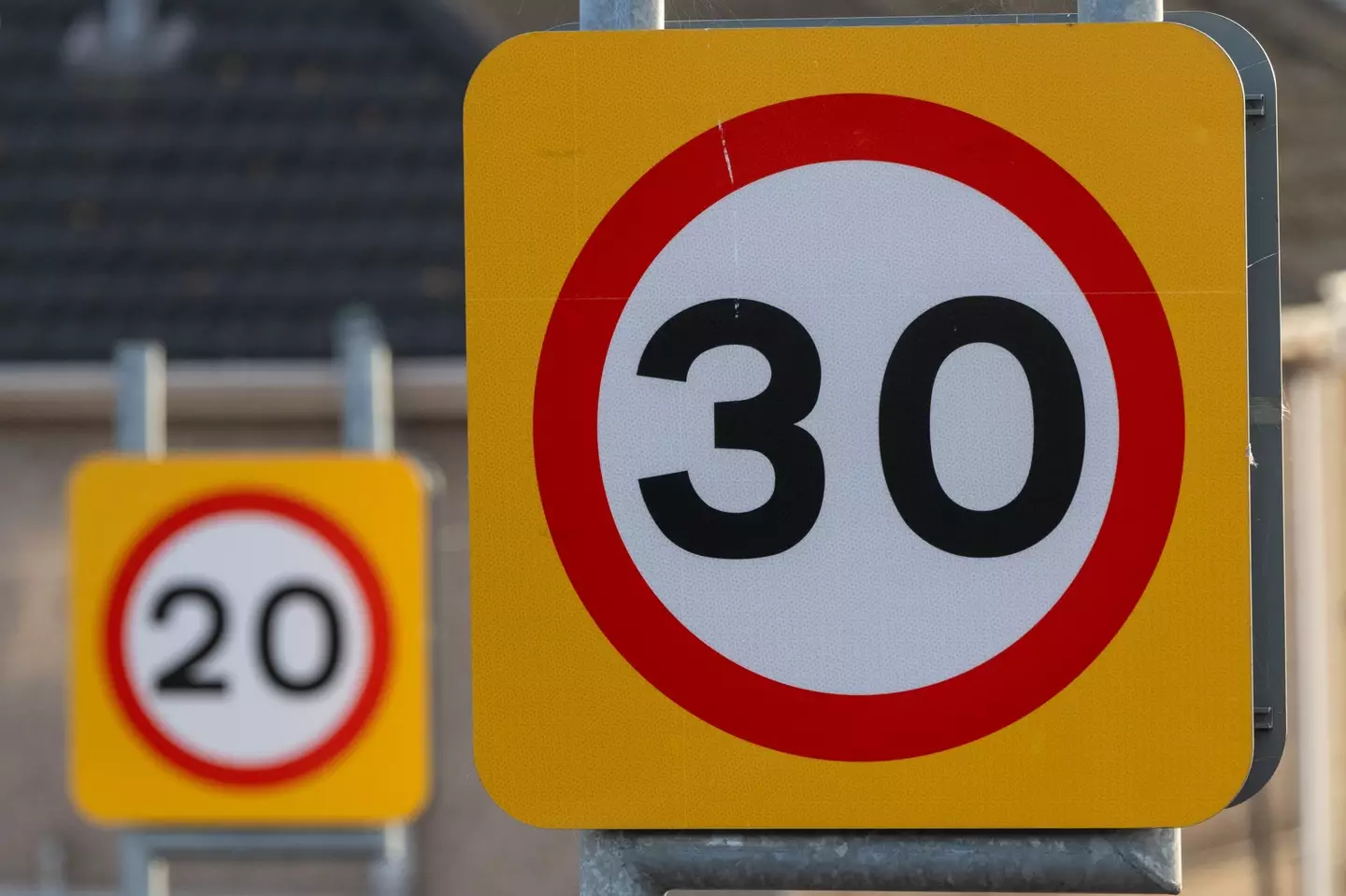 Speed limiters will spot what the road signs say and try to keep the car from breaking it. (Matthew Horwood/Getty Images)