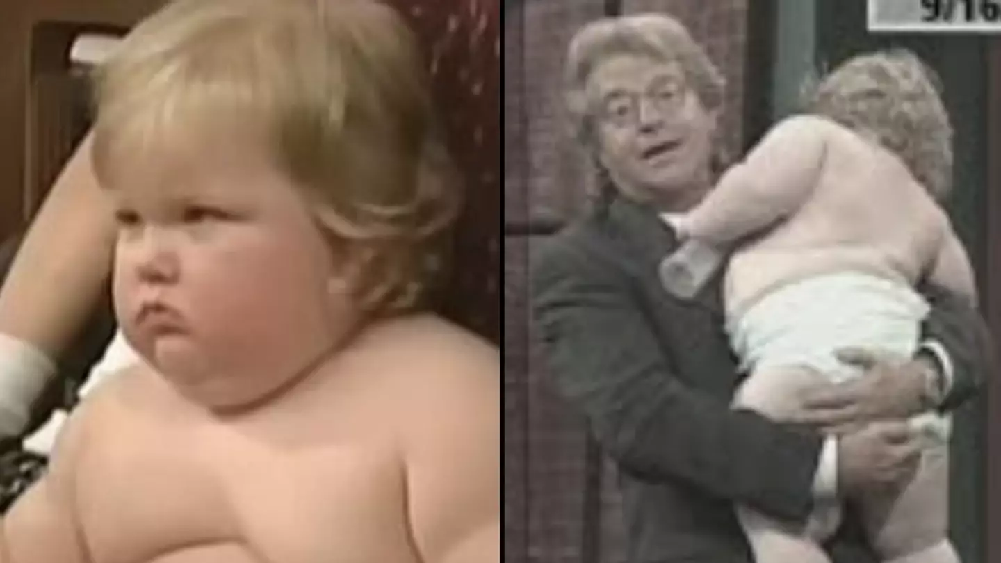 Effects of rare genetic condition ‘70lb’ Jerry Springer Show baby had after it was revealed what he looks like now