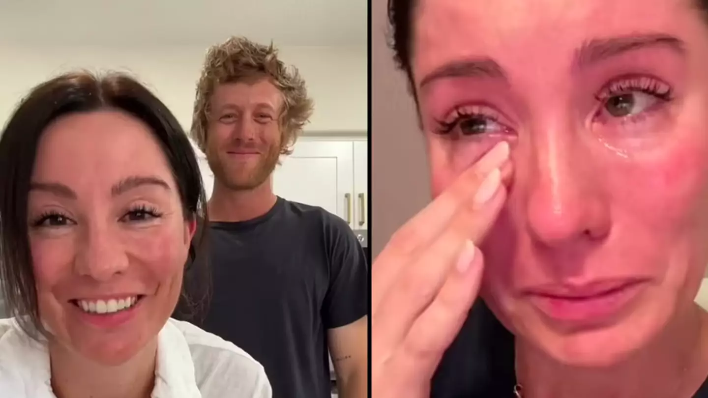 Woman in tears after reaction to her ‘love surge’ video with husband
