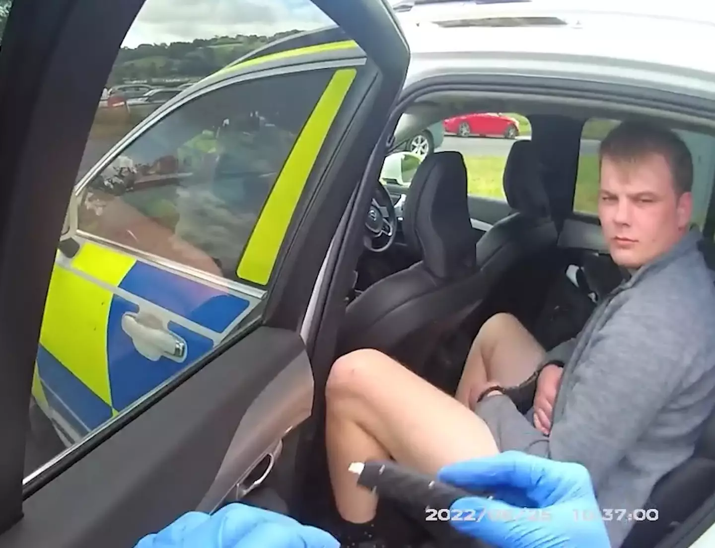 26-year-old Niall Barry was one of the men arrested on the way to Glastonbury.