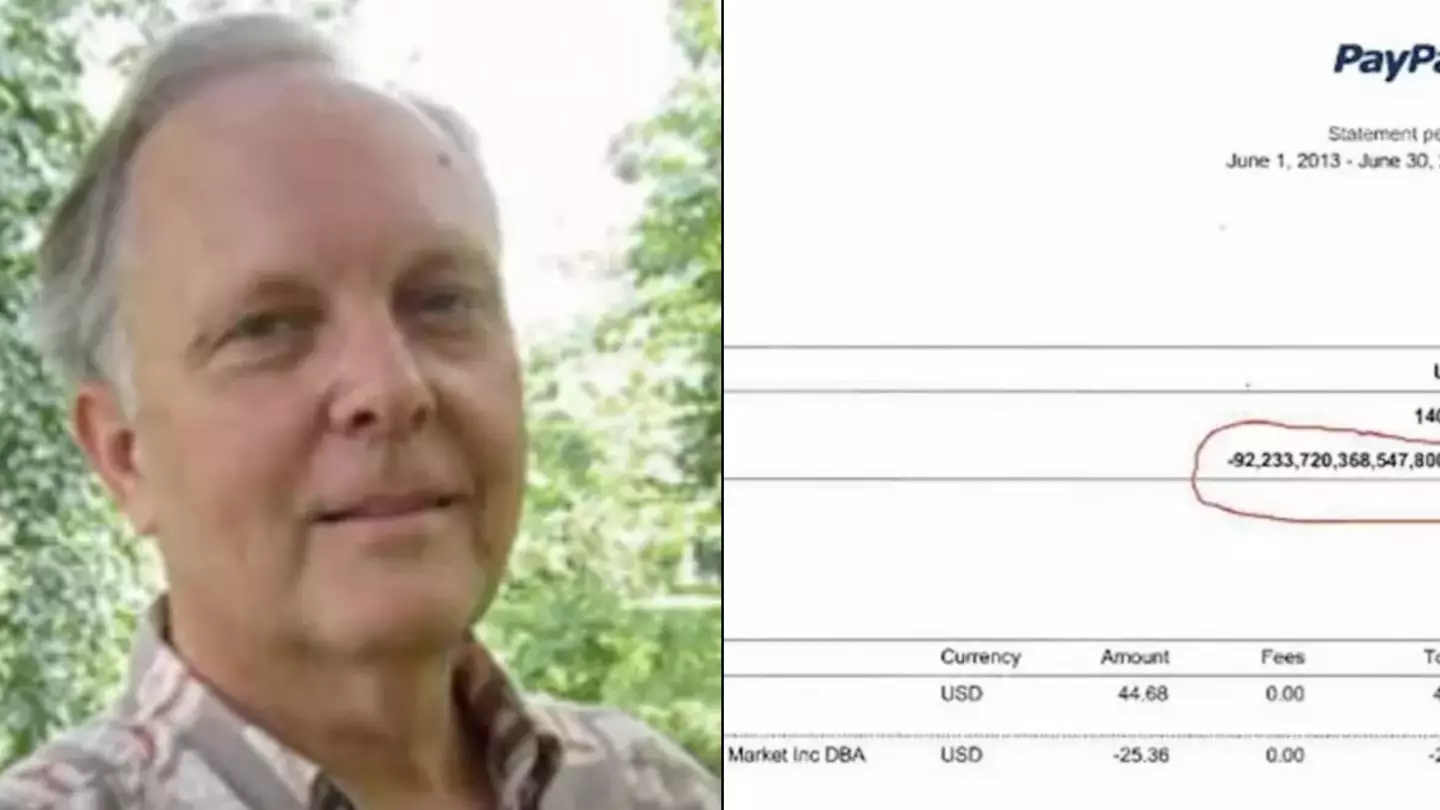 Man became richest person of all time for two minutes with £70 quadrillion in the bank