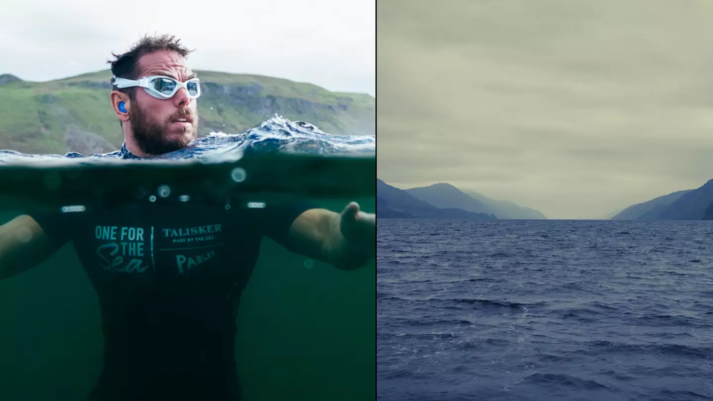 Loch Ness swimmer felt something touch his bum during 53 hour challenge