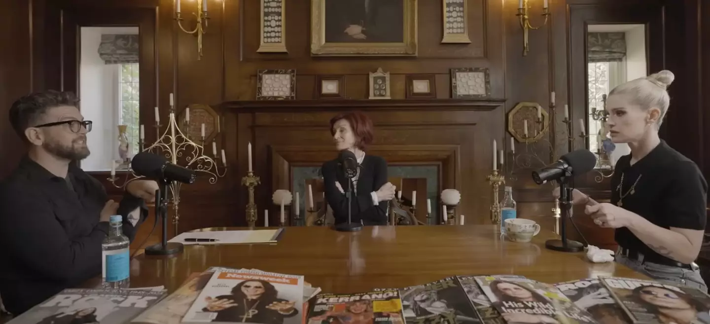 The Osbournes podcast returned for the first episode without Ozzy (YouTube/The Osbourne's)