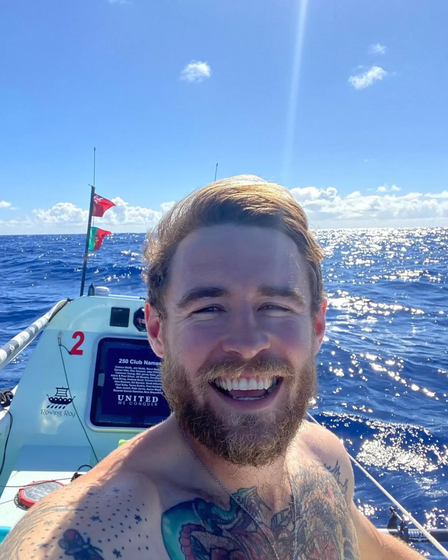 Jack Jarvis spent 111 days out at sea in a record-breaking charity row.