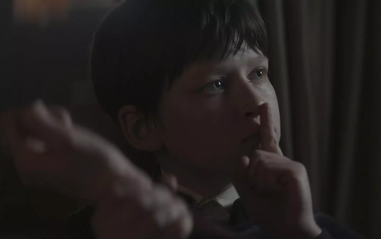 The creepiest plot device of all. A weird kid. (Netflix)