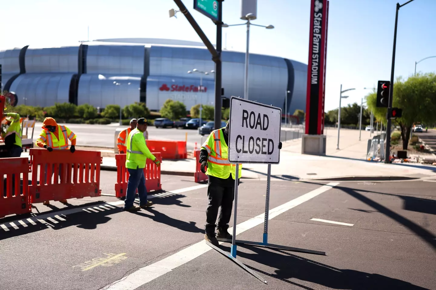 The arrested man had a gun and knife, and said he was there to provide security for someone but didn't coordinate with the US Secret Service (CHARLY TRIBALLEAU/AFP via Getty Images)