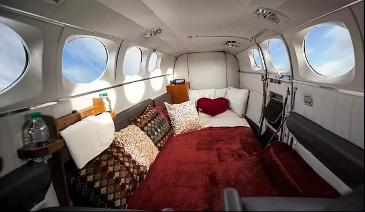 Couples can join the mile high club in complete privacy (Love Cloud Vegas)