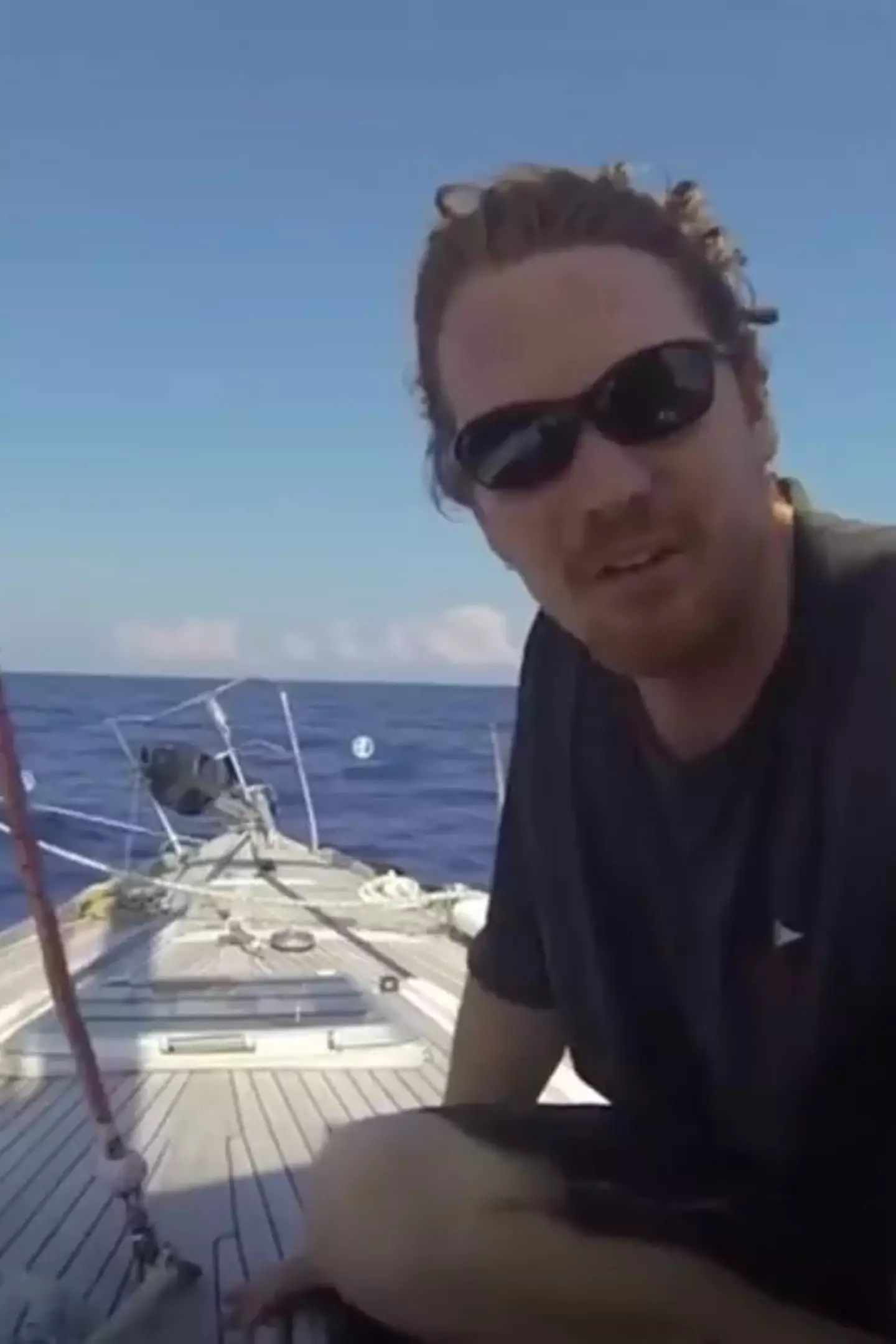 The dangers of the area became apparent when the sailors discovered the 'ghost ship' (YouTube/Ocean Research Project)