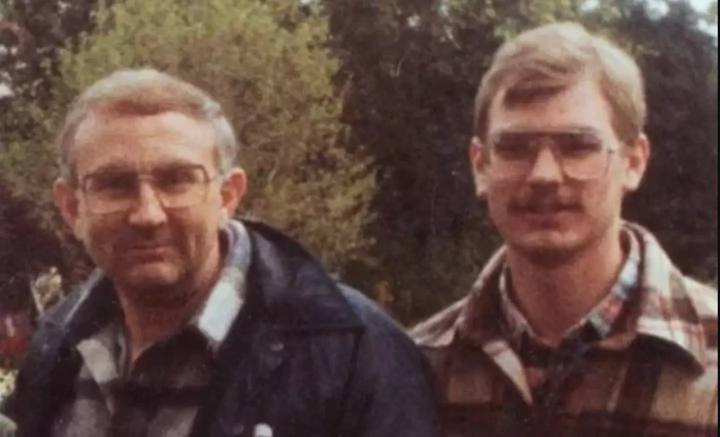 Jeffrey Dahmer and his father Lionel.