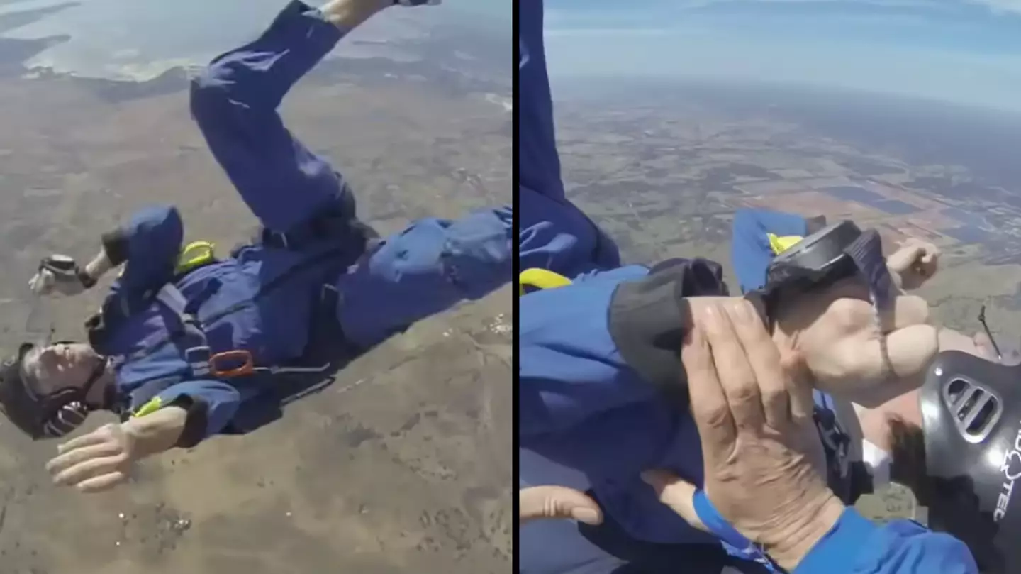 Man spends 30 seconds unconscious freefalling after suffering a seizure whilst skydiving