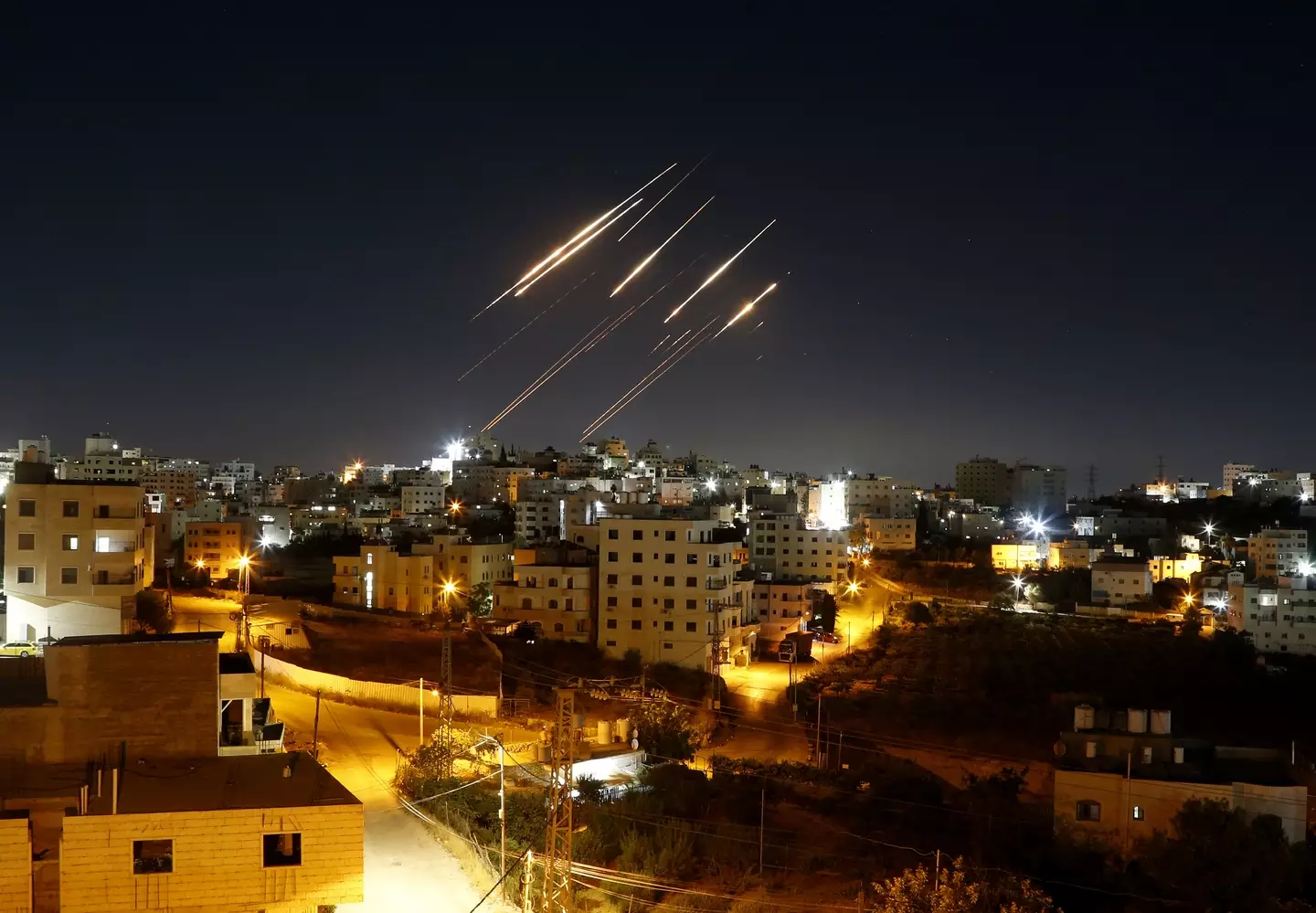 Iran has threatened to strike military bases of countries if they're 'supporters' of Israel (Wisam Hashlamoun/Anadolu via Getty Images)