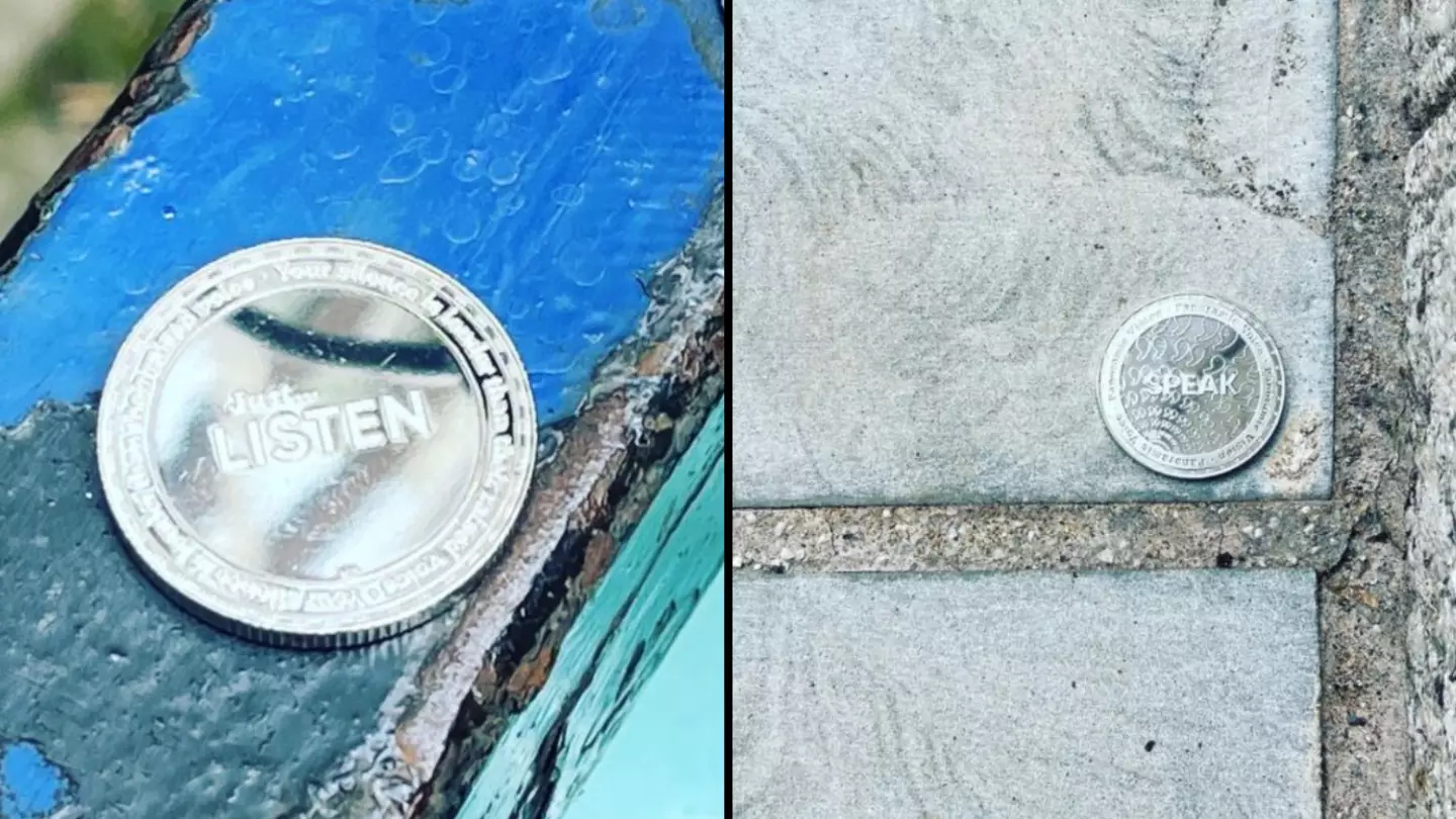 Mystery coins have been appearing all over Manchester