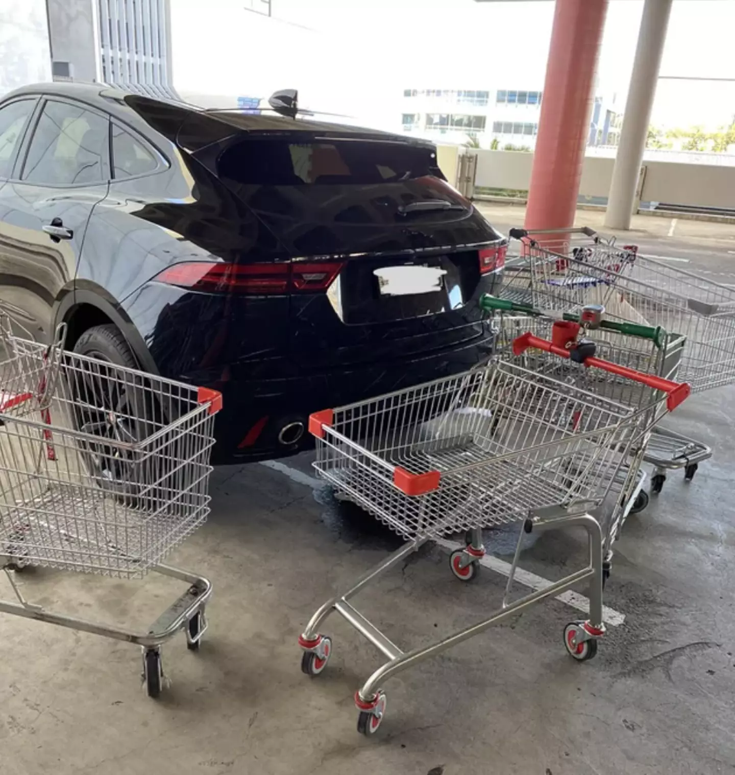 Shoppers didn't hesitate to get involved in the revenge.