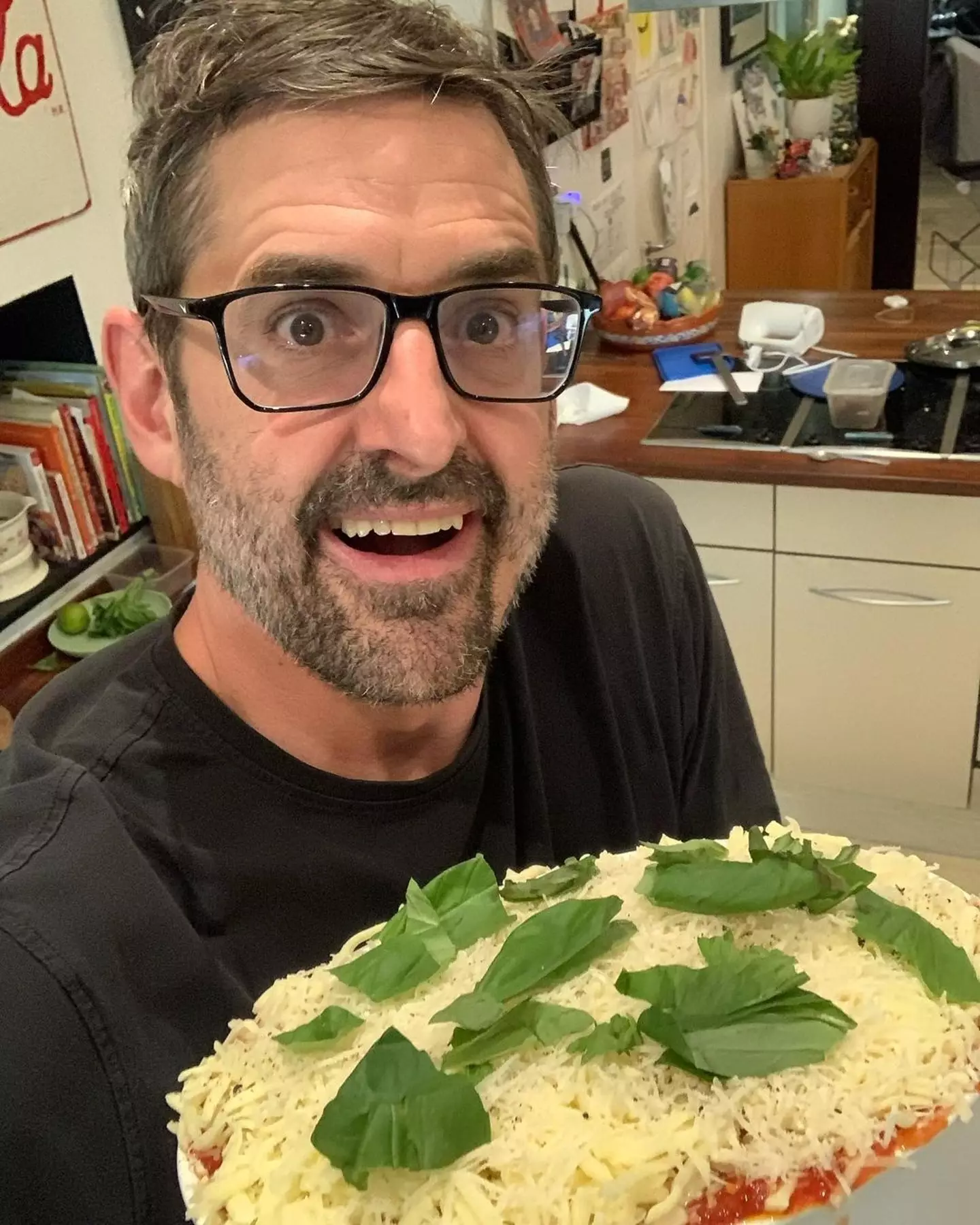 Theroux sporting a full beard recently.