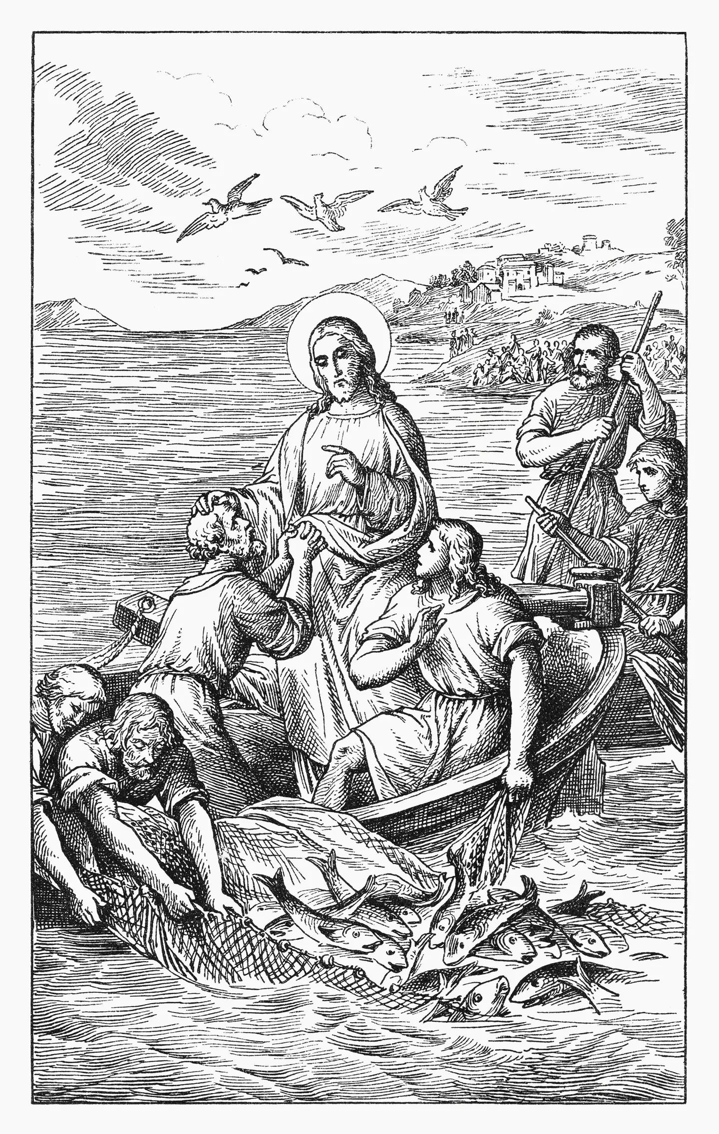 "Trusteth me brethren. I said you would catch fish on the right side." (Getty Stock Photo)