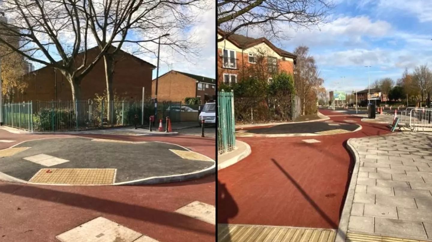 UK’s first bike roundabout leaves locals baffled
