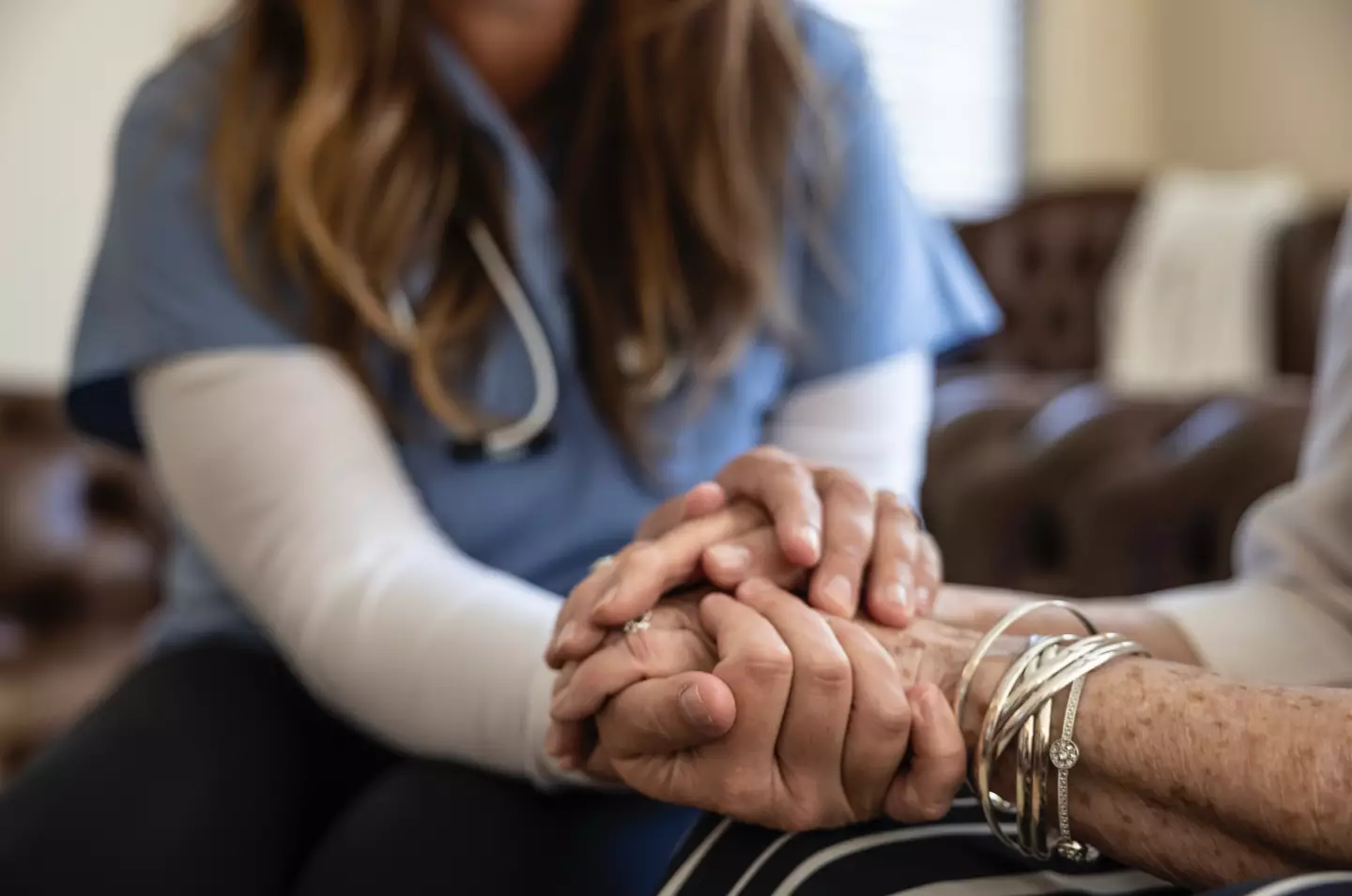 Many patients will try and comfort their loved ones (