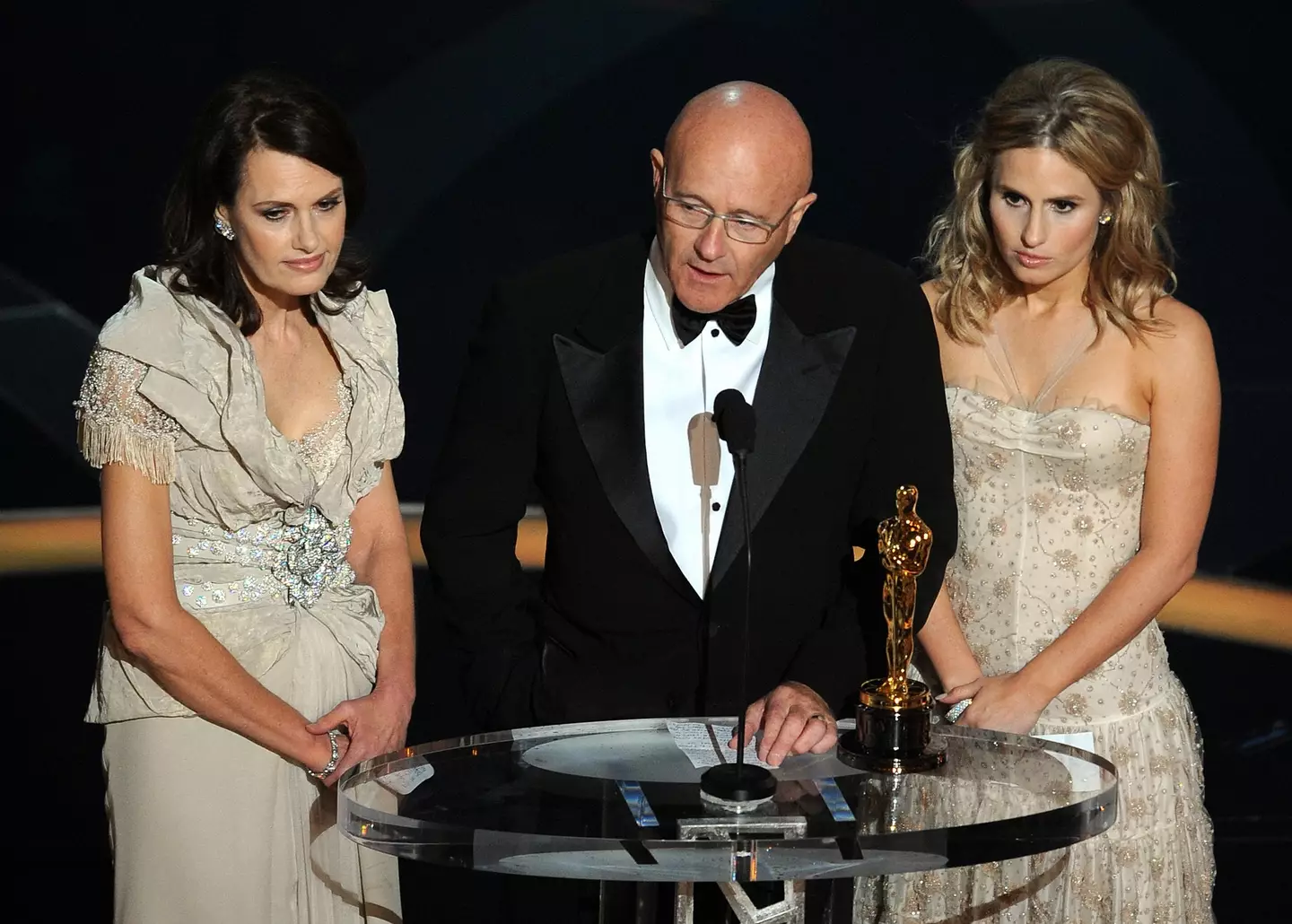 His family accepted the award on his behalf (Gabriel Bouys via Getty Images)