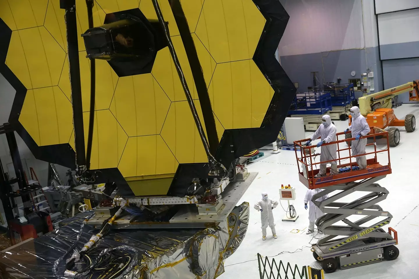 NASA building the JWST before launch (Alex Wong/Getty Images)