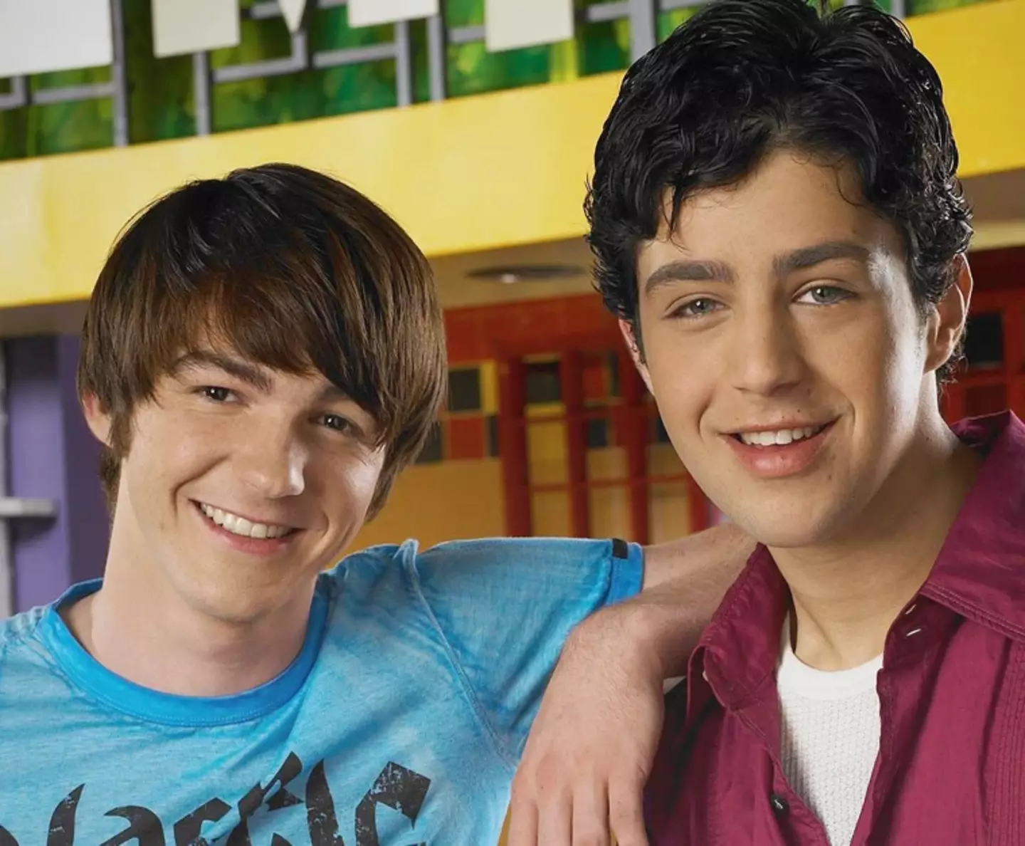 Drake Bell (left) came to fame on Nickelodeon's Drake and Josh.