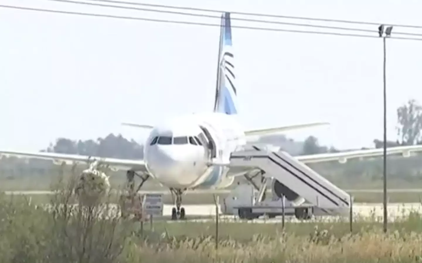 There was a five-hour standoff at Larnaca airport.