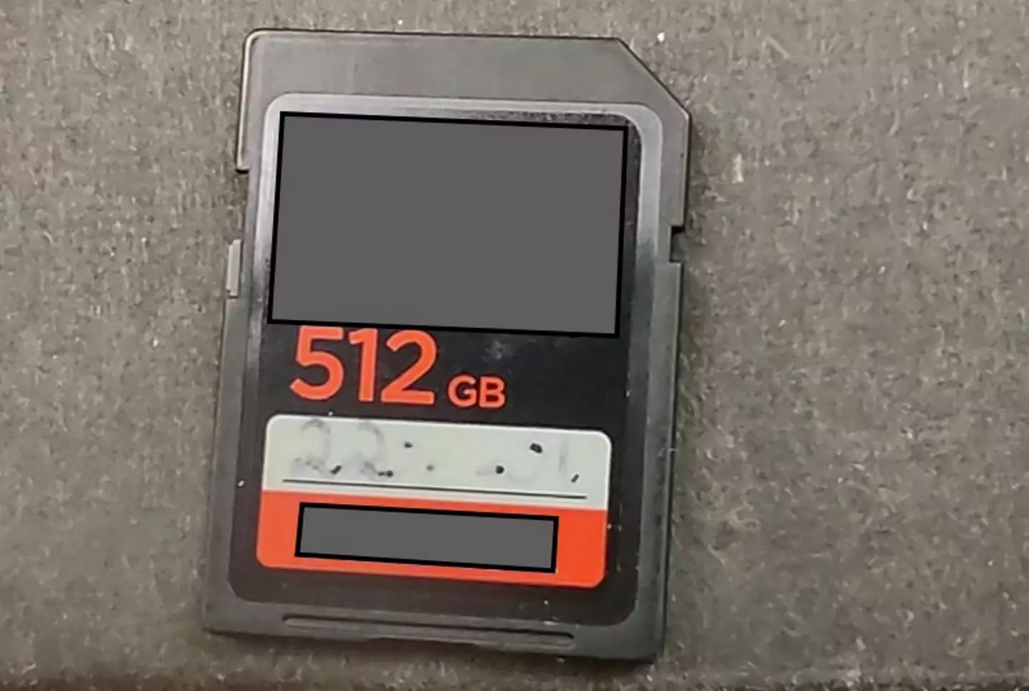The SD card had 12 still images and nine videos on it (SWNS)