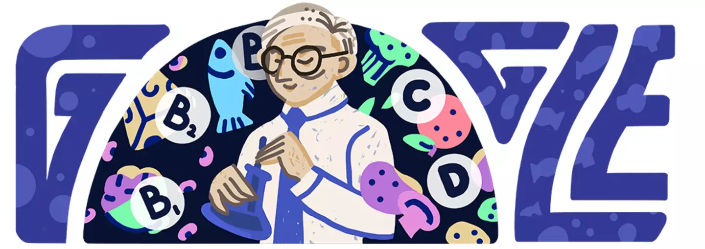 Casimir Funk's Google Doodle.