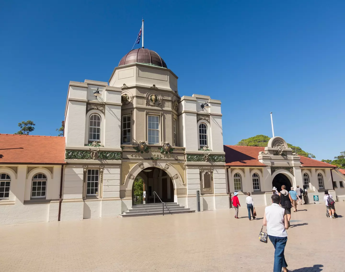 The main entrance to Sydney's Taronga Zoo.
