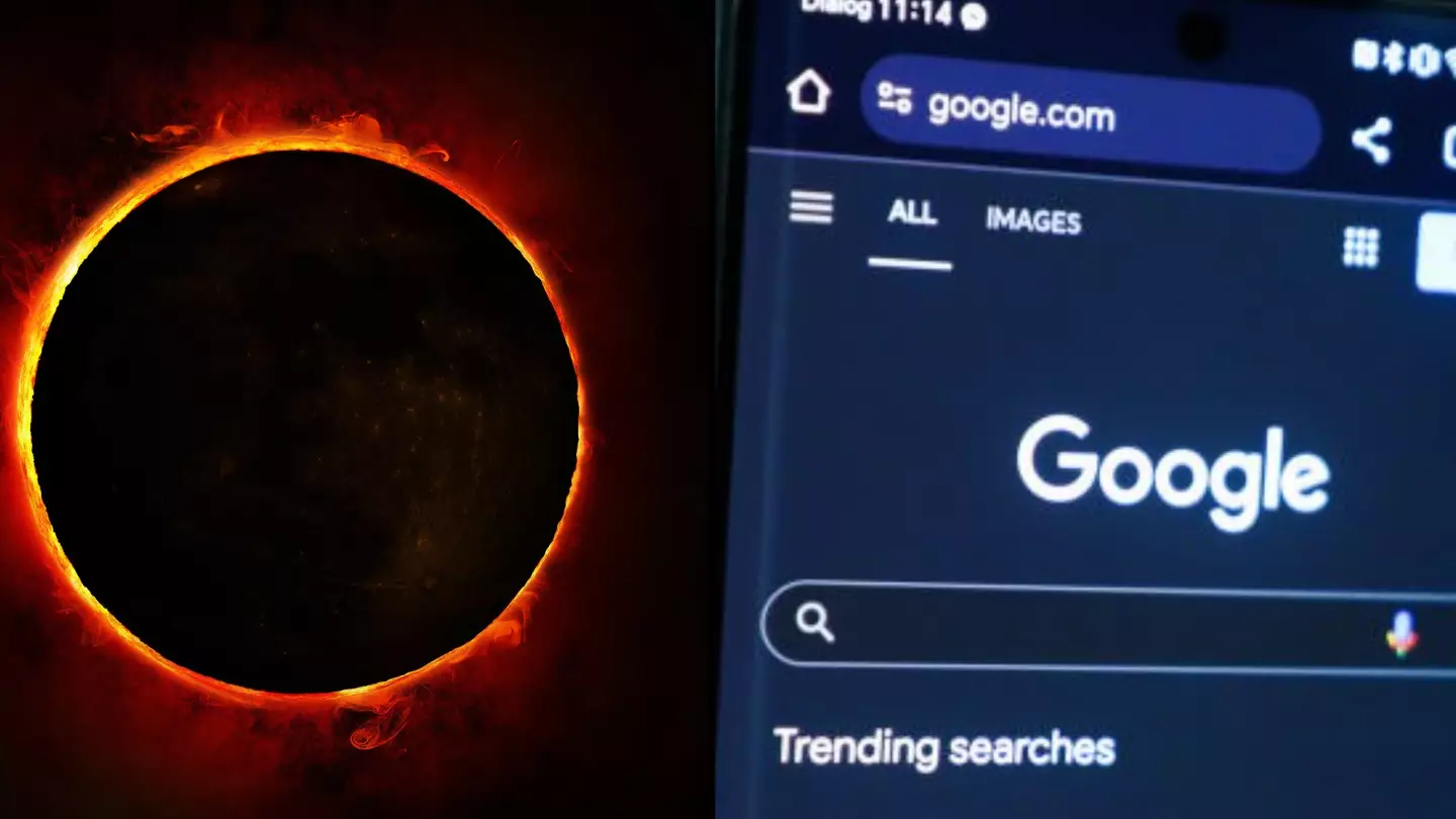 Concerning spike in three-word Google search right after the solar eclipse