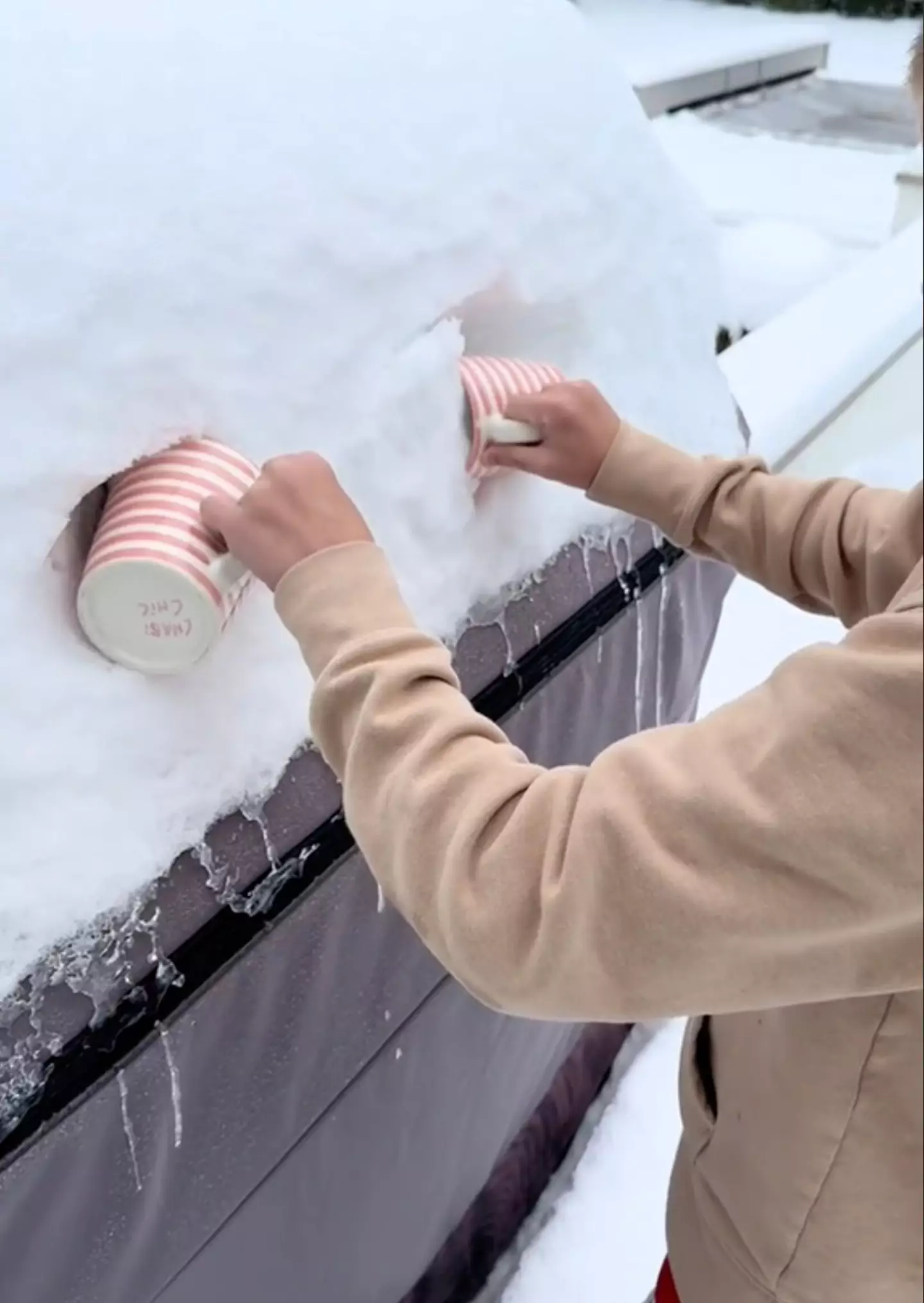 People were stunned by where Reese Witherspoon grabbed her snow from.