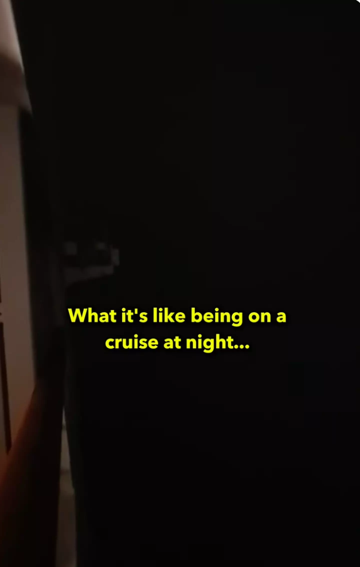 There's really nothing to see. (YouTube/@planetcruise)