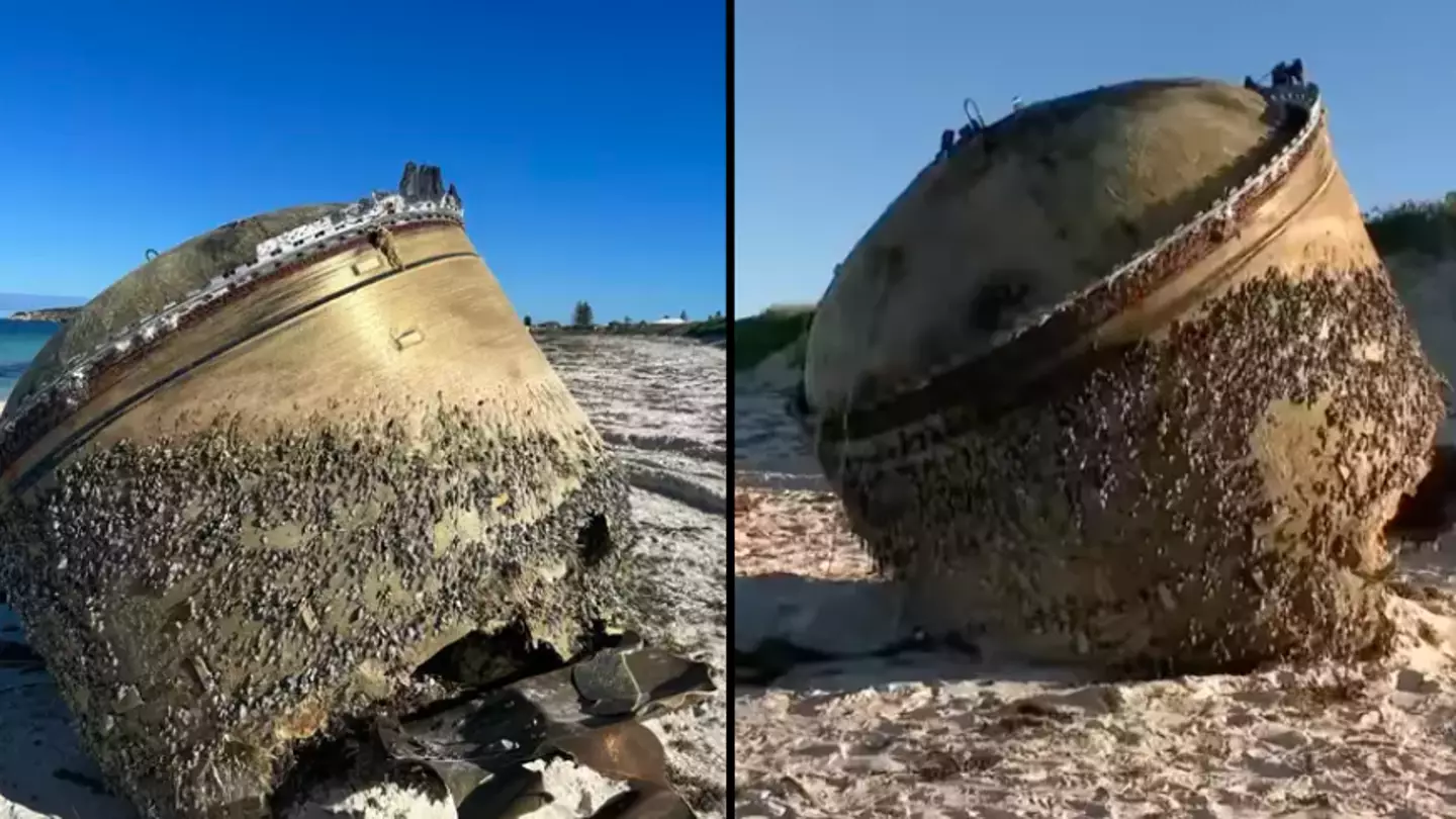 Mystery of unidentified mysterious cylinder washed up on beach claimed to have been ‘solved’