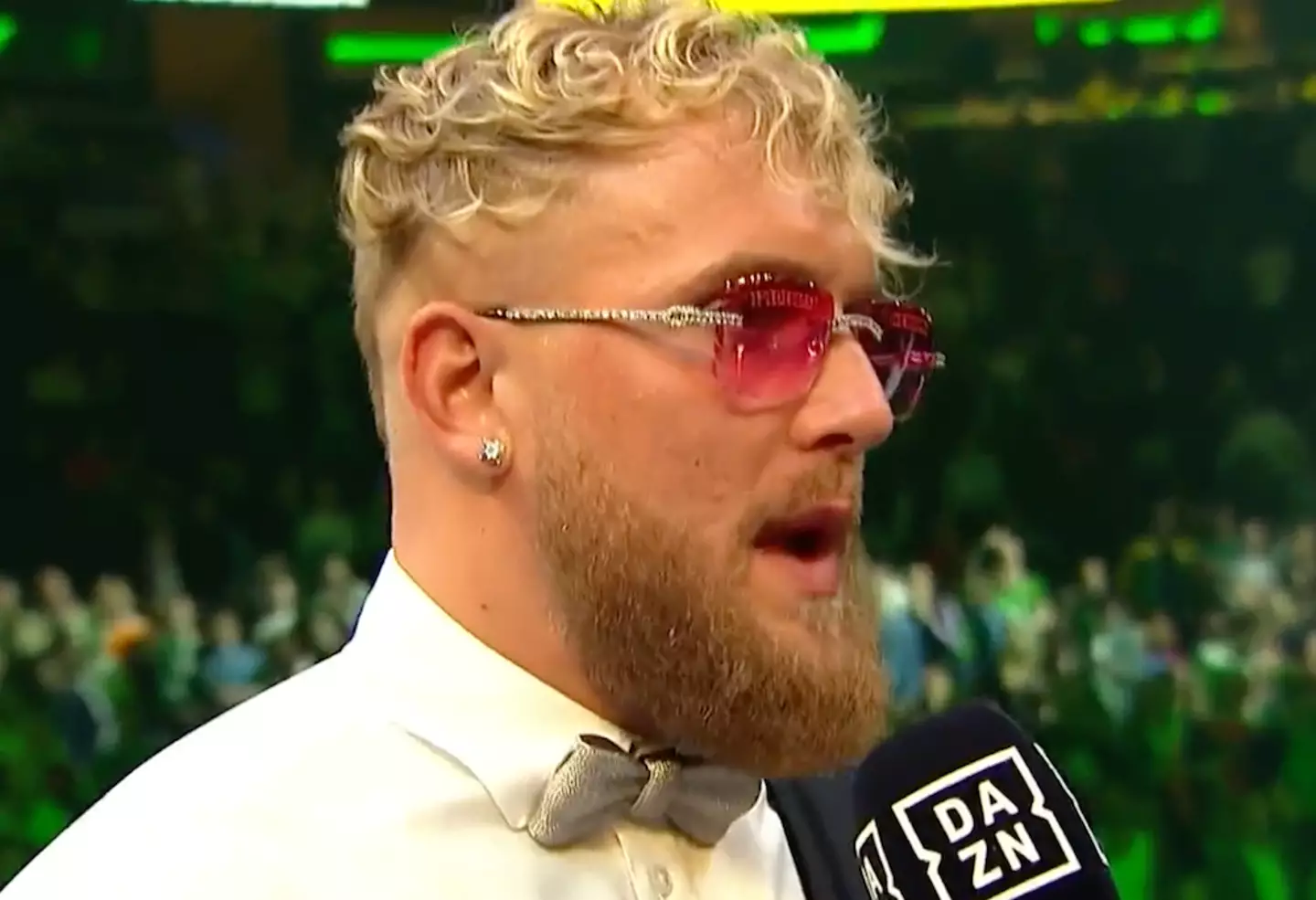 Jake Paul attended Madison Square Garden for the Amanda Serrano vs Katie Taylor match.