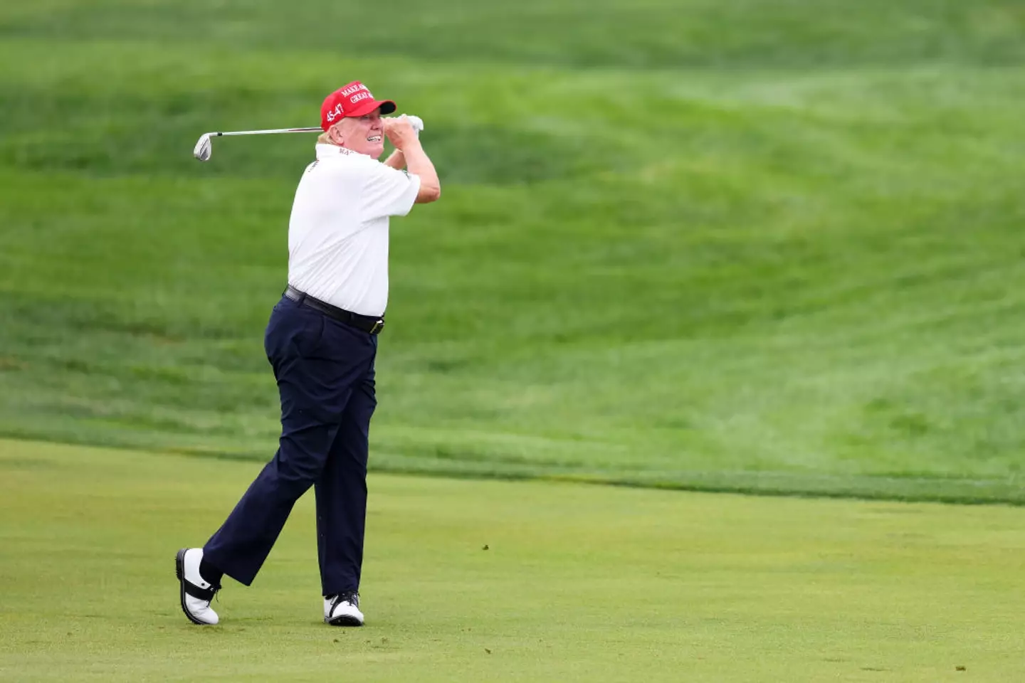 Some weren't convinced about Donald Trump's golfing abilities... well, that is until now. (Mike Stobe/Getty Images)
