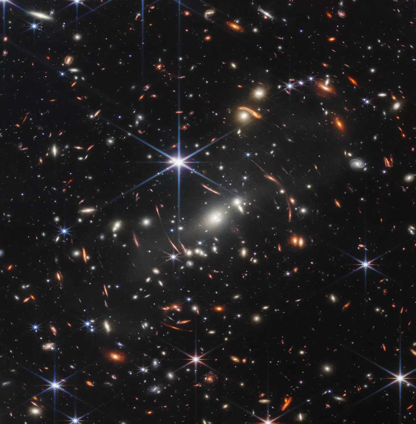 An amazing image of deep space captured by the JWST (NASA, ESA, CSA, STScI)