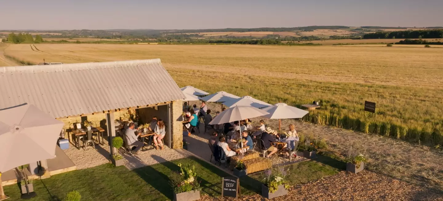 Diddly Squat Farm Restaurant. (Amazon Prime Video)