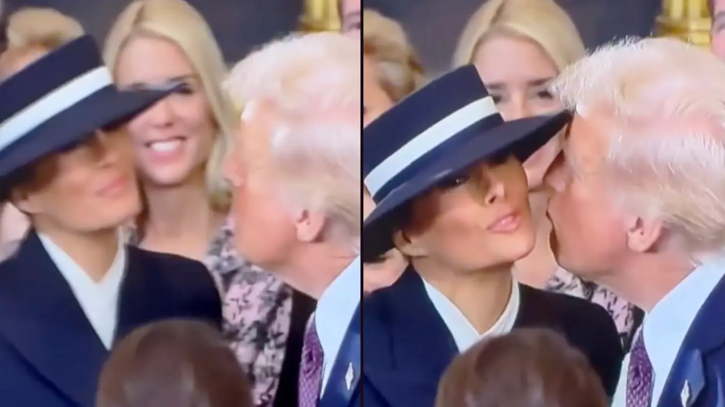 Body language expert explains why Donald Trump struggled to kiss wife Melania in awkward inauguration moment
