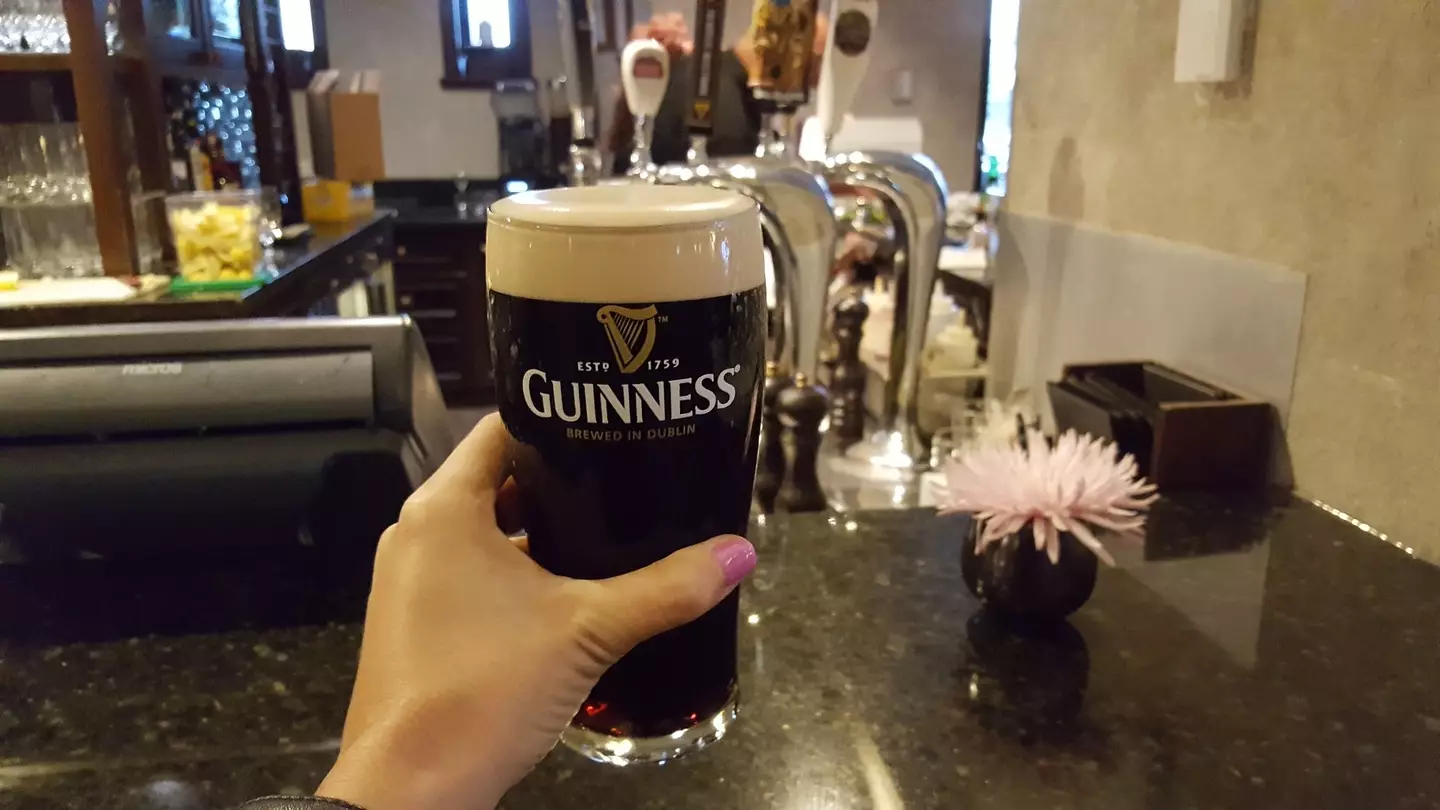 One of four pints sold in Dublin is Guinness.