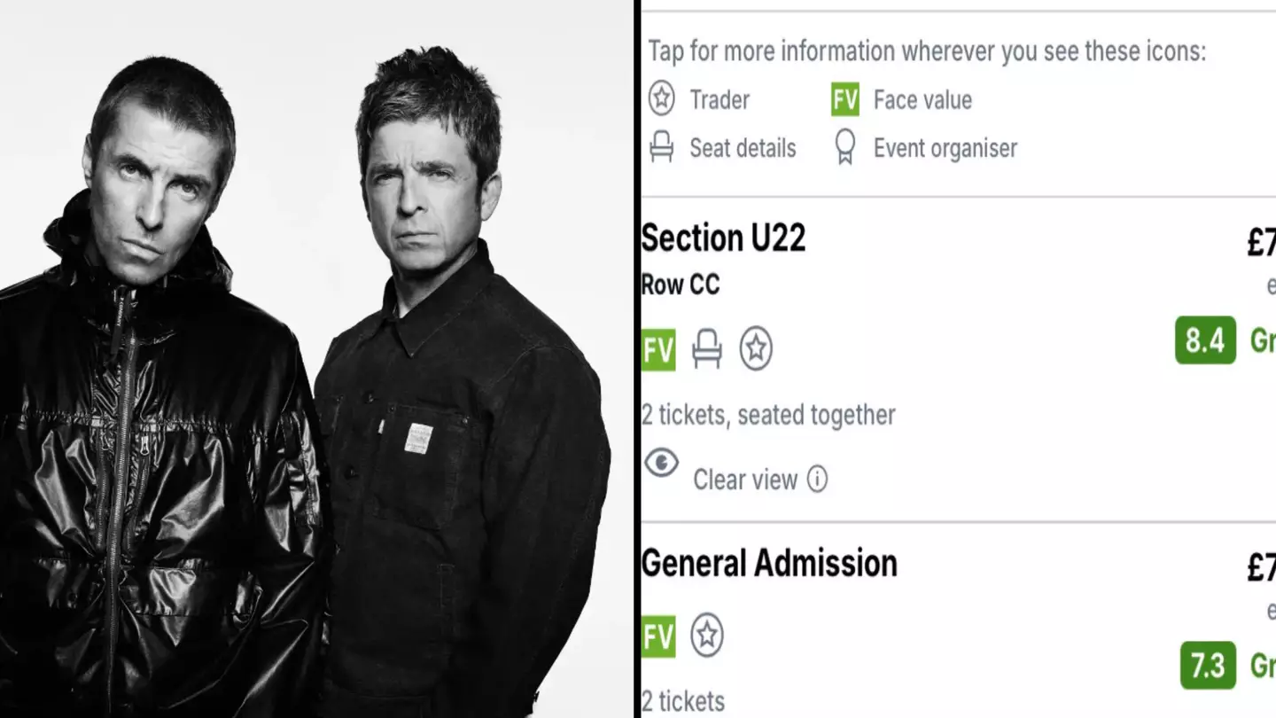 Oasis issues statement as tickets appear on resale sites for thousands seconds after pre-sale goes live