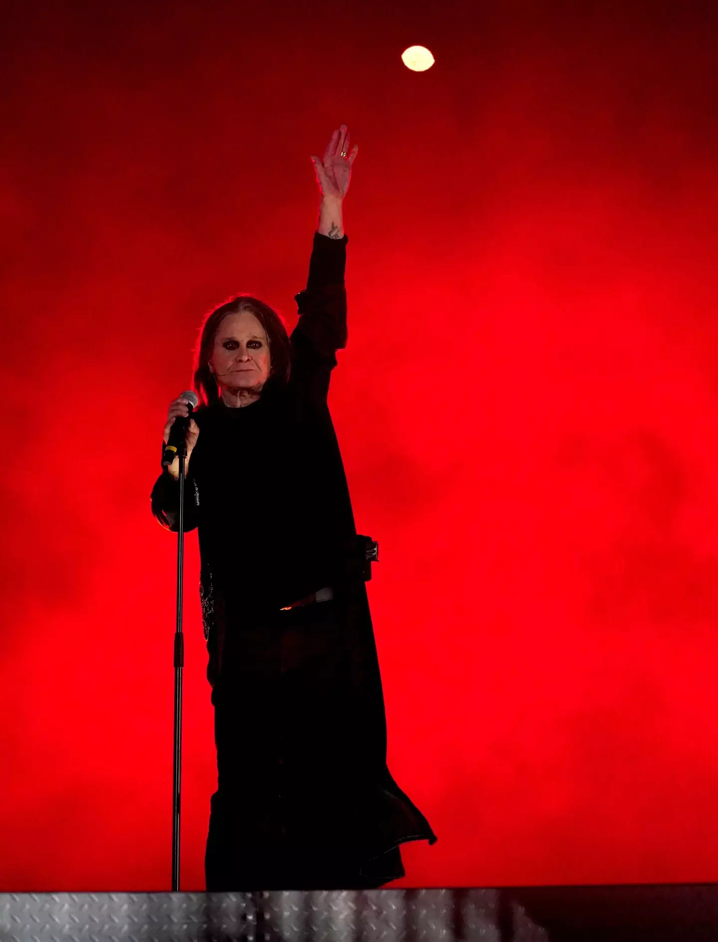 Ozzy Osbourne at the Commonwealth Games closing ceremony.
