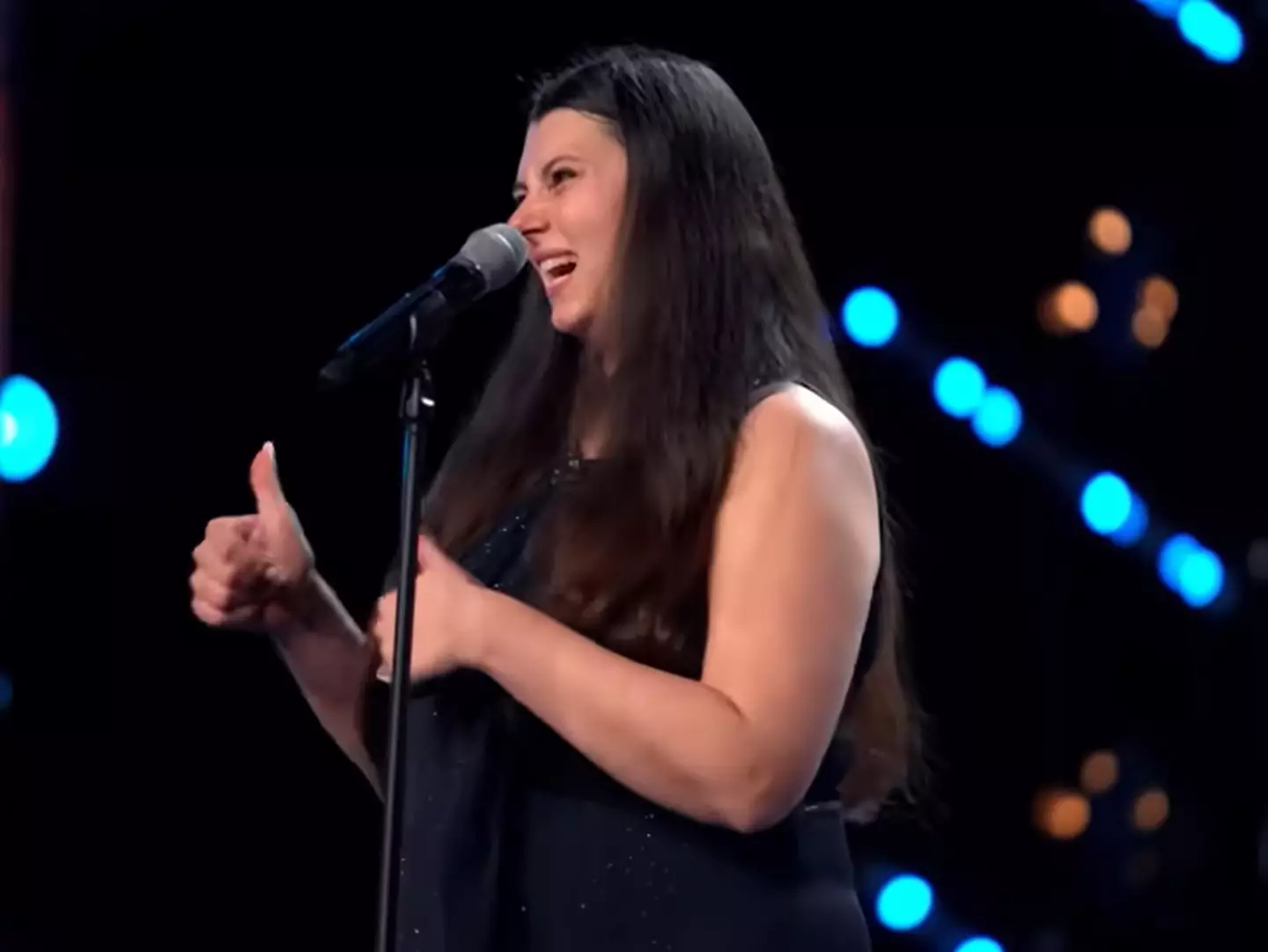 In the end Kimberly sailed through with three 'yes' votes and the judges can't wait to see what she does next. (ITV)