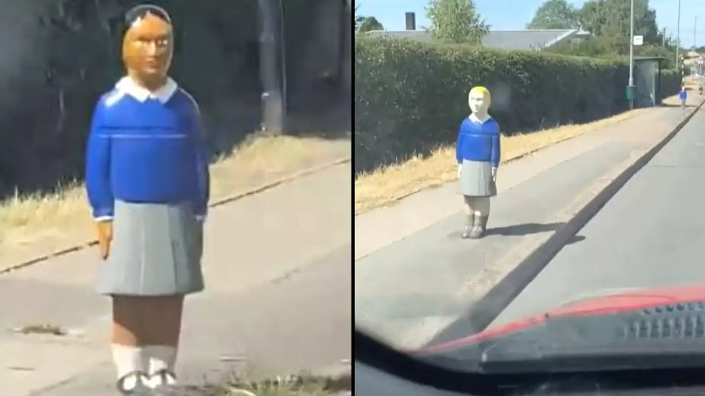 'Creepy' child-shaped bollards 'disturbing' drivers are turning village into an '80s horror film'