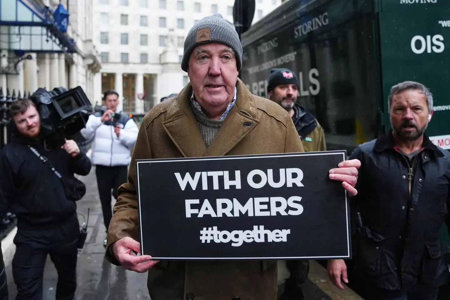 Clarkson at a farming inheritance tax protest (Carl Court via Getty Images)