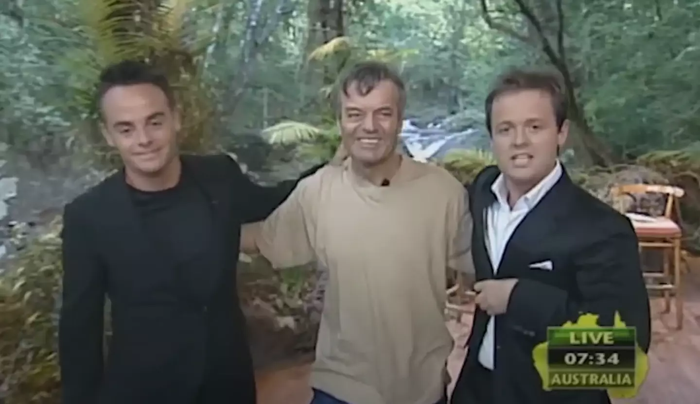 Blackburn with a very young Ant and Dec in 2003 (ITV)