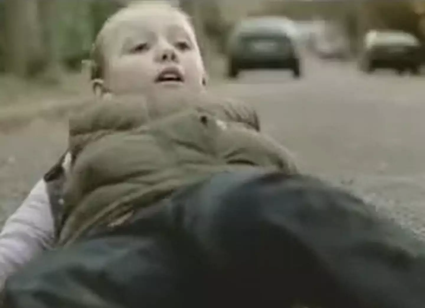 The advert has a somewhat happy ending as the little girl is alive thanks to the driver running her over at 30mph instead of 40mph.
