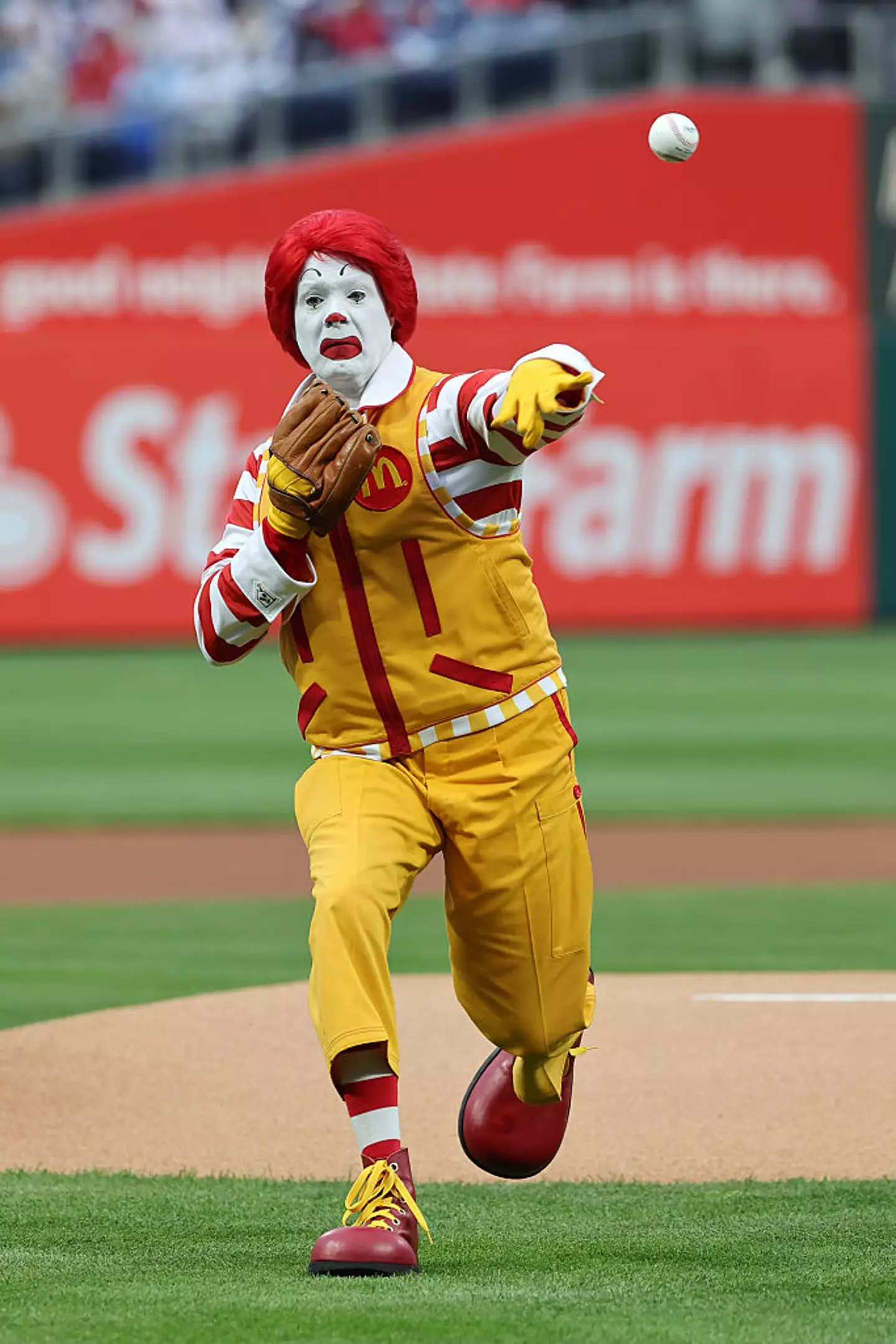 The Ronald McDonald clown was back in action on Wednesday (Hunter Martin/Getty Images)