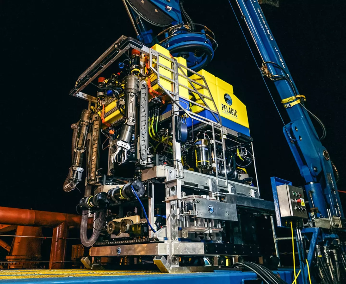 The Odysseus 6K, a remote operated vehicle used by Pelagic Research Services to search the ocean.