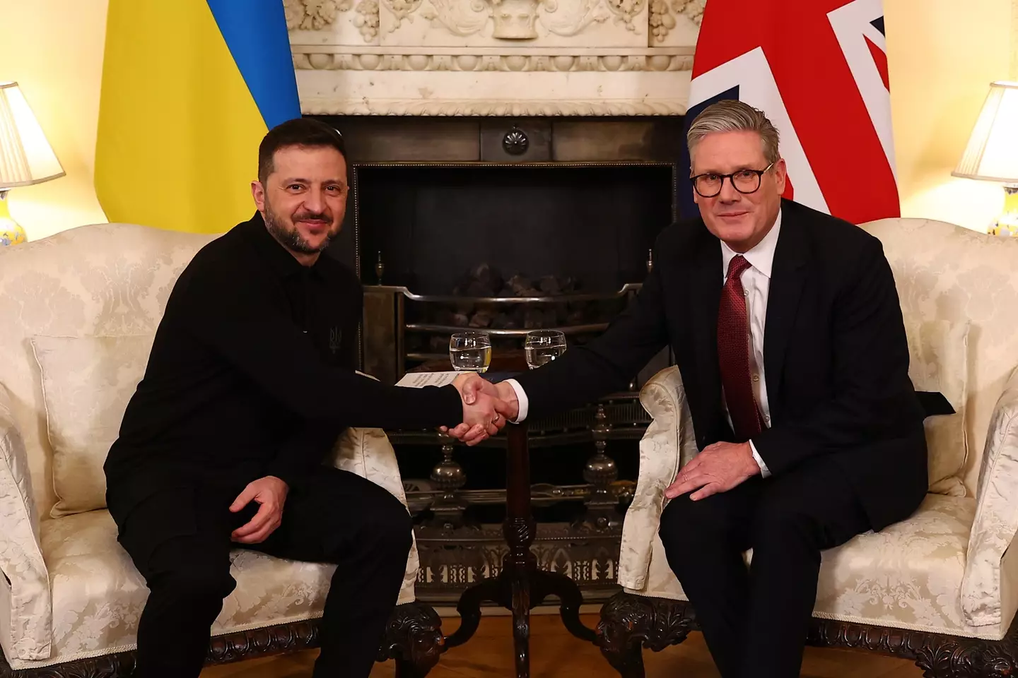 Zelenskyy met with Starmer over the weekend. (Peter Nicholls - WPA Pool/Getty Images)