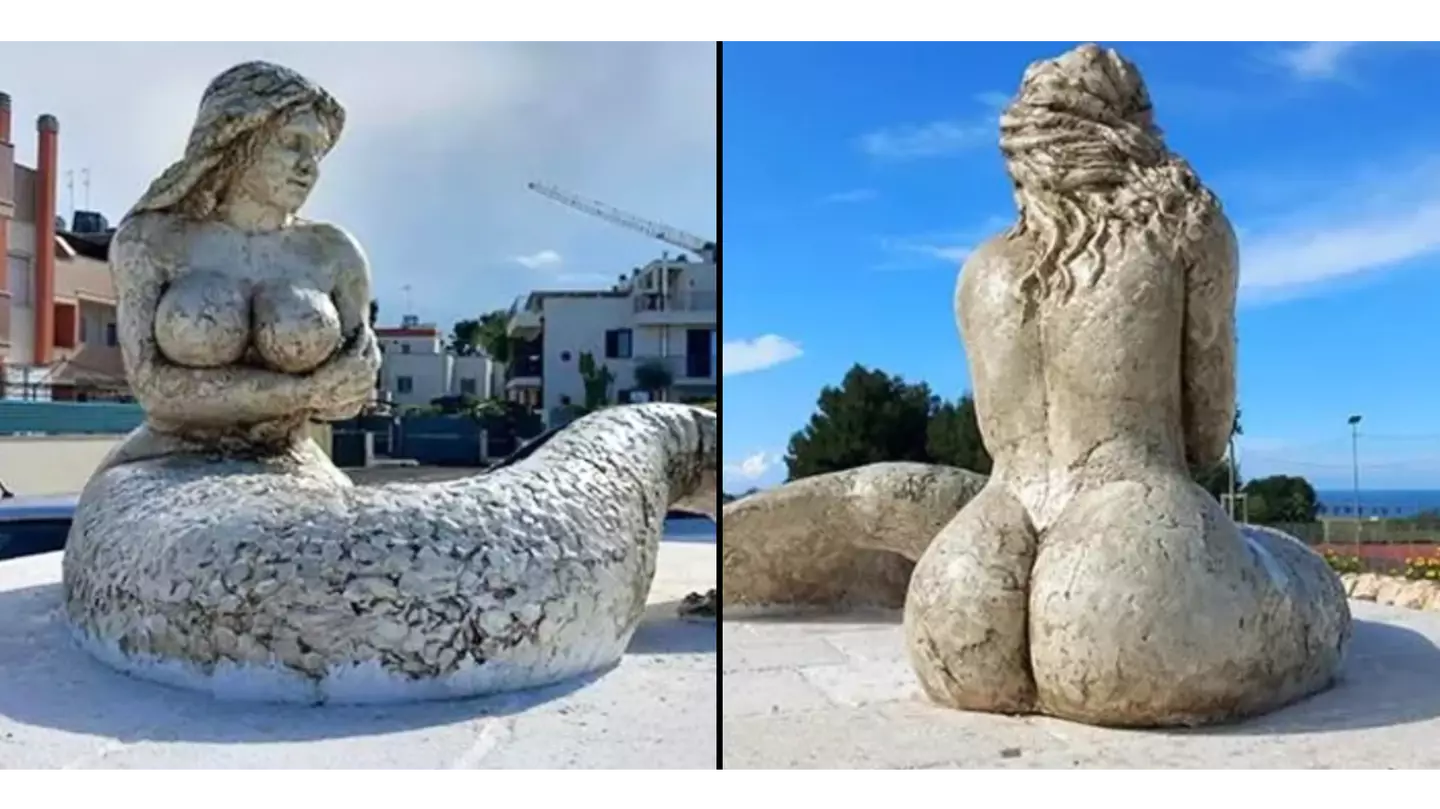 Mermaid statue with 'big bum' criticised for being 'too sexual'