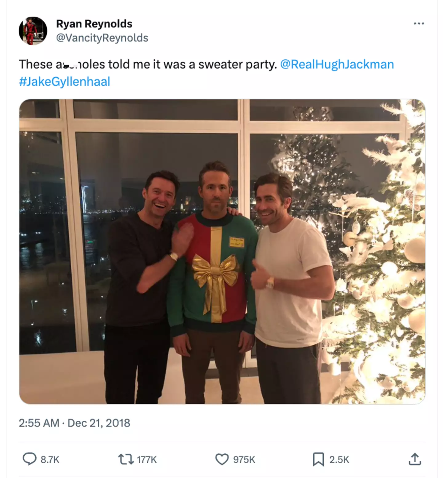 Hugh Jackman previously joined forces with Jake Gyllenhaal to prank Ryan Reynolds.